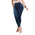 thumbnail image 1 of Pantalón Mezclilla Azul Skinny Dama Stretch Tiro Alto, 1 of 6