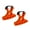 Orange, variant on 2Pcs Clip On Bike Handlebars Stand Stabilizer Bicycles Repair Handlebars Bracket