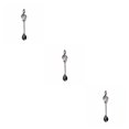 thumbnail image 2 of stanreset Musical Coffee Spoon Cutlery Set Stainless Steel Retro Iron Shovel Ice Cream Spoon Scoop Creative Spoon Tea-Spoon Tableware black 3Set, 2 of 6