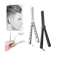 thumbnail image 2 of Peines De Entrenamiento Cuchillo Mariposa Acero Inoxidable 2 PCS, 2 of 5