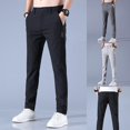thumbnail image 2 of Men\'s Golf Trousers Quick Drying Long Comfortable Leisure Trousers With PocketsLight Gray32, 2 of 5