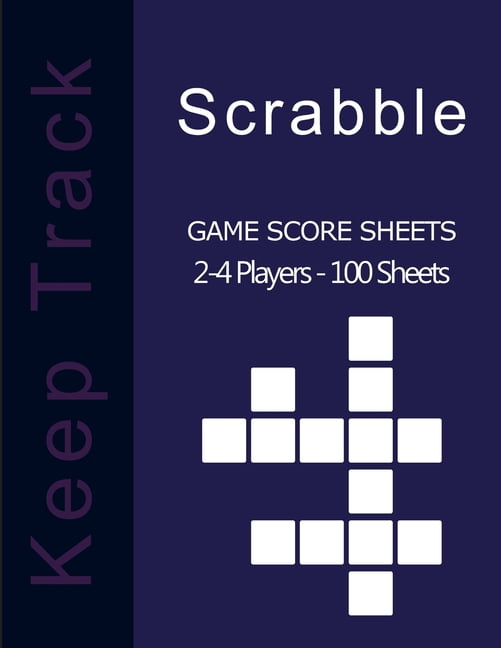 Scrabble Game Score sheets v21 Scrabble Score Pad for 24 players