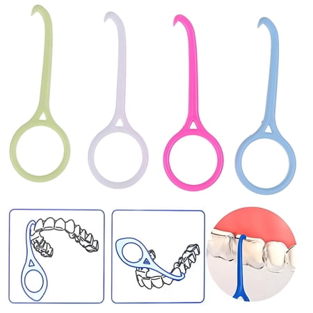 XIRQI 4 Pcs Orthodontic Aligner Remover Invisible Removable Braces Clear Removal Tool