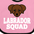 thumbnail image 4 of Inktastic Dog Chocolate Labrador Squad Boys or Girls Baby Bib, 4 of 4