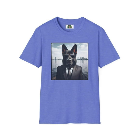 German Shepherd Agent Dog Single Image of Dog Unisex Softstyle T-Shirt