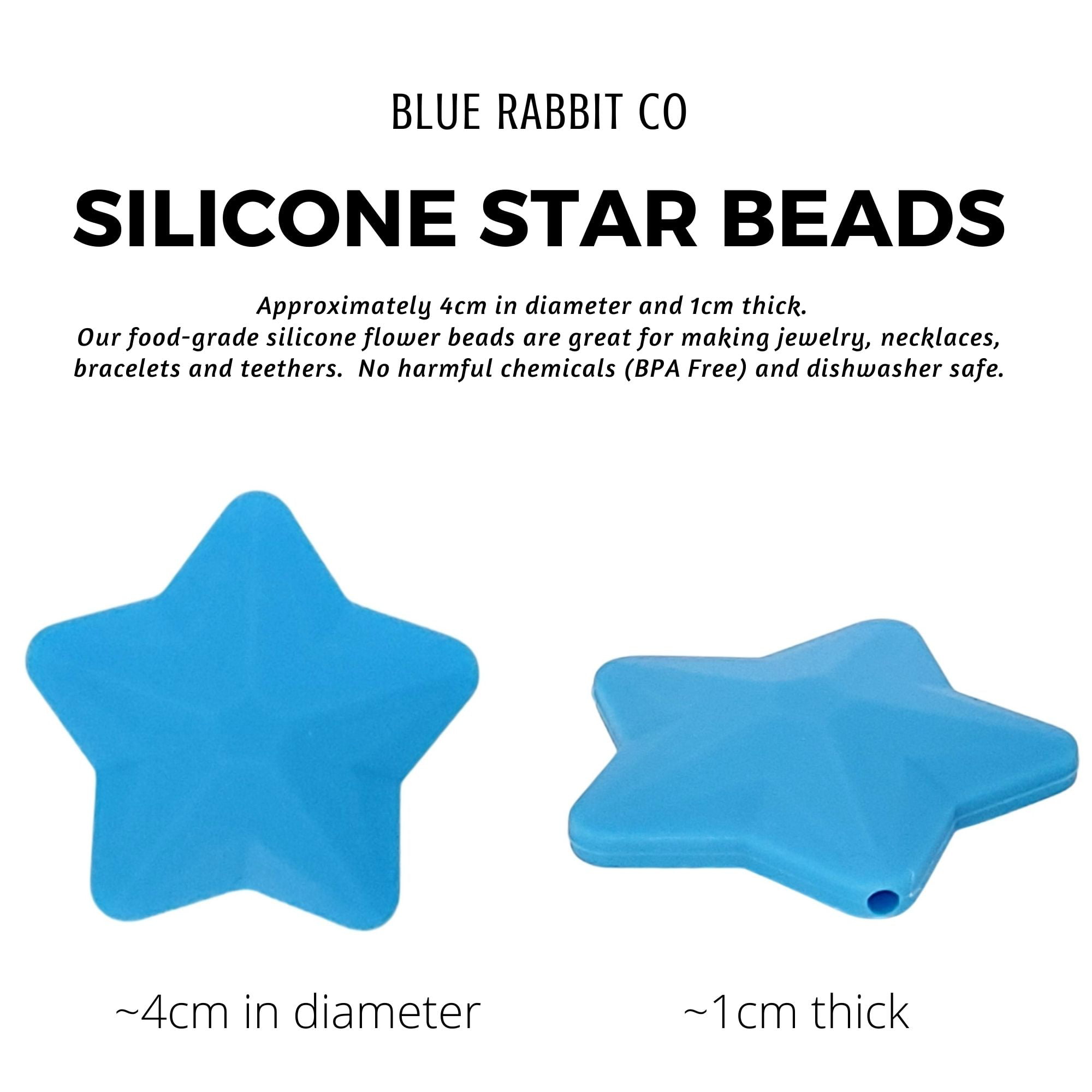 Blue Rabbit Co Silicone Beads, Beads and Bead Assortments, Bead Kit, Ring  Silicone Beads Bulk (Ring, Rainbow, 12PC)