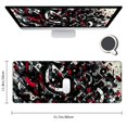 thumbnail image 2 of nygtbtfer Mouse Pad, Extended Mouse Pad Large Big Computer Keyboard Mouse Mat Desk Pad with Non-Slip Base and Stitched Edge for Home Office Work (Black Red), 2 of 6