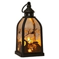 thumbnail image 1 of Halloween Handheld LED Lantern Battery Operated Portable Night Light with Assorted Patterns Pumpkin Skull Witch Ghost Designs for Indoor Outdoor Party Decor and Halloween Props, 1 of 4