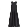 thumbnail image 5 of Khaki Elegant Long Dresses 2025 Women's Spring Sleeveless Black Dresses Fashion Casual Party Y2k Dress Vestidos For Female, 5 of 8