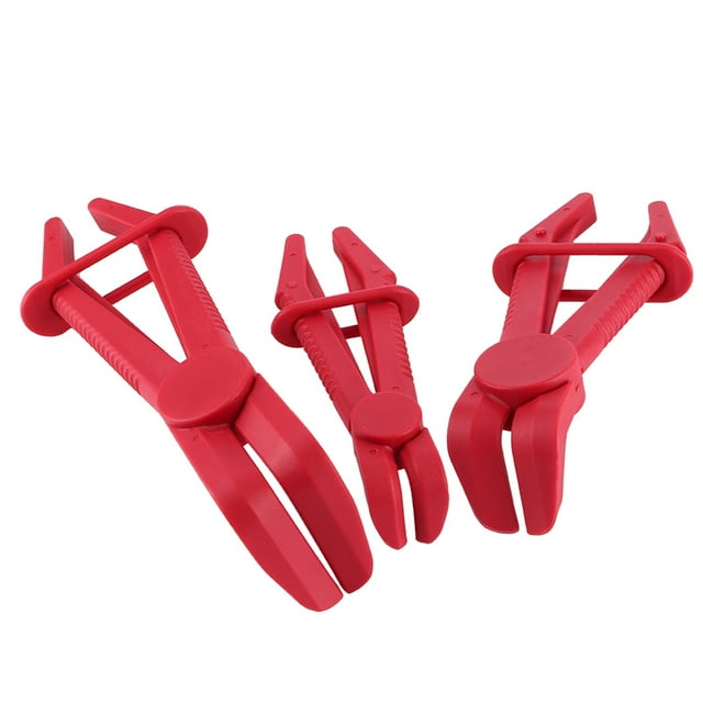 Clamp 3pcs Nylon Flexible Hose Line Clamp Set for Brake Fuel Gas Coolant Radiator Hoses