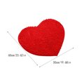 thumbnail image 2 of Ounissouiy Alfombras en forma de corazón, alfombra de baño, antideslizante, ecológica, no tóxica, de secado rápido, para el hogar, ducha, sala de estar Decoración del hogar rojo Ounissouiy HA060790-01B, 2 of 6
