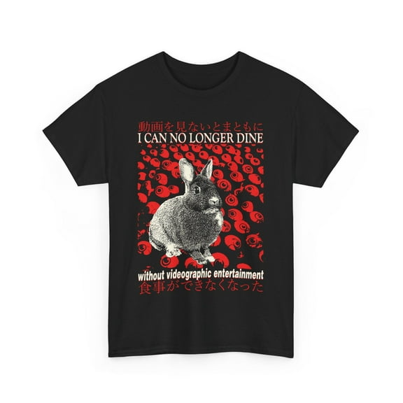 SEIKEMS I can no longer dine Rabbit Vintage Japanese T-Shirt