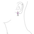thumbnail image 2 of Bling Jewelry Womens White Blue Pink Dream Catcher Feather Cartilage Ear Stud Surgical Steel 14G, 2 of 4