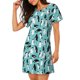 thumbnail image 2 of Easygdp Penguins Camisón de manga corta para mujer, informal, estampado, 2 of 6