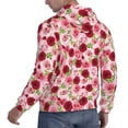 thumbnail image 6 of Fotbe Men's Hoodie with Rose Flowers Pattern - Kangaroo Pocket Pullover Hooded Sweatshirt, Perfect for Daily Wear, Travel, and Home-Medium, 6 of 7