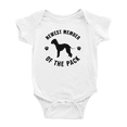 thumbnail image 1 of Plus Récent Membre de la Meute Bedlington Terrier Chien Mignon Cache-Couche pour Bébé Garçon Fille, 1 of 5