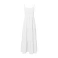 thumbnail image 4 of Vestido largo sin mangas con espalda descubierta y corte sólido para mujer - Mezcla de poliéster y spandex - Ropa informal/de fiesta con opciones de tallas, 4 of 5