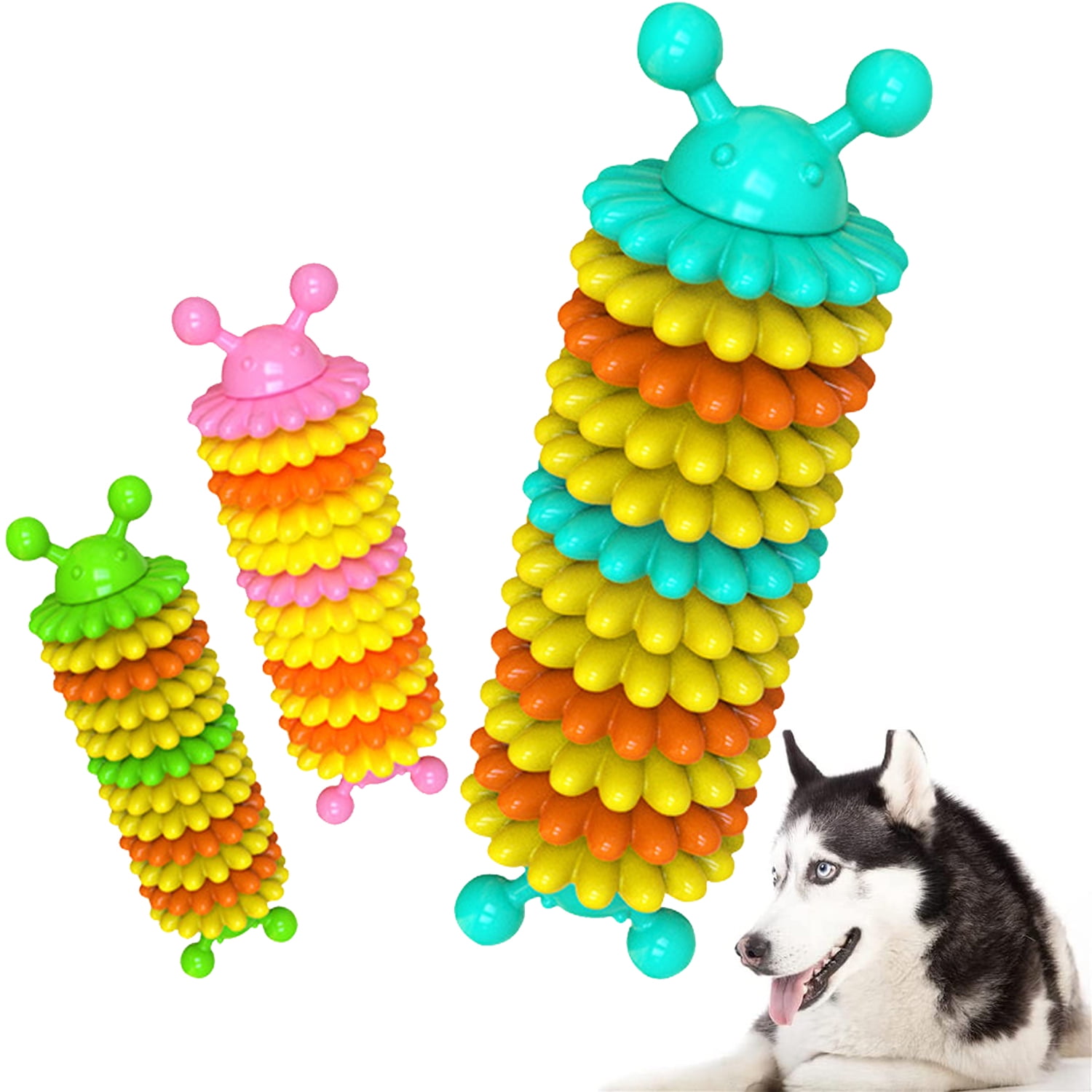 1/3Pcs Dog Toys for Aggressive Chewers Small Medium Large Breeds, Light