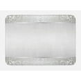 thumbnail image 1 of Grey Bath Mat, Rococo Style Framework Ornaments Old Fashioned Antique Design Retro Borders, Non-Slip Plush Mat Bathroom Kitchen Laundry Room Decor, 29.5 X 17.5 Inches, Pale Grey and Grey, Ambesonne, 1 of 2