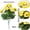 Yellow, variant on Artificial Geranium Flowers for Outdoors Silk Geraniums Flowers ， for Outdoors UV Resistant Purple Pink Artificial Geranium Bush Faux ，for Floral Home Decor Indoor Garden Patio Grave Cemetary Vase