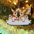 thumbnail image 4 of Árbol De Navidad Personalizado De La Familia De Renos, Alce, Santa, Familia, Ciervo, Vacaciones, Decoración De Invierno, Regalo Tradicional Eigraketly HA043603-03, 4 of 6