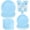 Blue, variant on Yzhappy 175Pcs Disposable Party Supplies Includes Pink Paper Plates Cup Napkins Forks Spoons Knives, Dinnerware Set for Garden Party Birthday BBQ Baby Shower Wedding, Serve 25 Guests