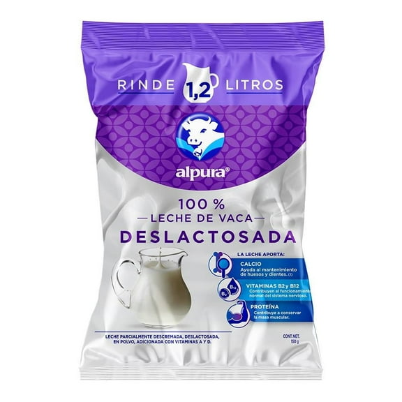 Leche en polvo Alpura deslactosada 150 g