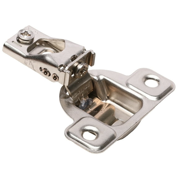 Salice Excentra S 106 Degree Opening 9/16" Overlay, Wrap-Around Face Frame Hinge, 45mm Boring Pattern, Self-Closing, Screw-On