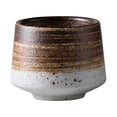 thumbnail image 1 of GROWTH TANK Japanese Ceramic Tea Cups Handcraft Porcelain Mugs Chinese Kung Fu Cup 200ml Big Brown, 1 of 5