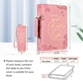 thumbnail image 2 of Funda para Libro FINPAC Grande de Cuero Vegano Rosa 30x21x6 cm, 2 of 8