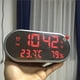 thumbnail image 2 of Despertador LED Calendario Termómetro digital Higrómetro Reloj Luz gris-roja Gloria Reloj despertador LED Calendario, 2 of 6