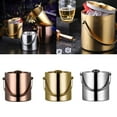 thumbnail image 2 of RABBITH 3 Liter Champagne/Rose Gold/ Silver Liquor Stainless Steel Ice Chilling Bucket, 2 of 11