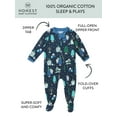 thumbnail image 2 of Honest Baby Clothing Organic Cotton Boy or Girl Long Sleeve Christmas Sleep N Play, Newborn to 9 Months, 2 of 7