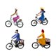thumbnail image 4 of 4 piezas de figuras de ciclistas a escala 1/87, modelo de diminutas, escena de bricolaje, jardín de hadas, figuras de ciclistas hombres y, 4 of 8