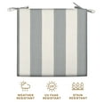 thumbnail image 5 of Cabana Stripe Stone Grey Premium Dining Seat Cushion (2-Pack), 5 of 8