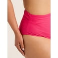 thumbnail image 4 of Time and Tru Women's and Women's Plus Ruched Slimming Bikini Bottoms, Sizes S-3X, 4 of 5