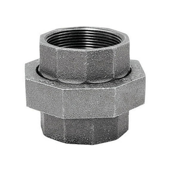 1 Pc, Anvil 1-1/4 In. Fpt X 1-1/4 In. D Fpt Galvanized Malleable Iron Union