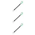 thumbnail image 1 of kurtrusly 2pcs Carabiner Anti -Lost Rope sub -Plier Control Fish Buckle Rope Strong Pull Lanyard 6 Color green 3Set, 1 of 6