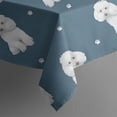 thumbnail image 5 of Poodle Dog and Footprint Square Tablecloth,Waterproof Square Table Cover,Wipeable Spillproof Washable Table Cover for Home Kitchen Party Decor 42"X42"(107x107cm), 5 of 6