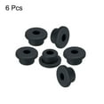 thumbnail image 3 of 6Pcs T Shape Rubber Grommet Mount Dia 19mm ID 9mm H 14mm Seal Protection Hole Plugs Cable Pipe Black, 3 of 5
