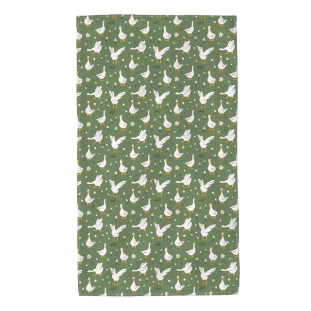 Fotbe Cute goose Toalla Premium con Patrón, Toalla de Microfibra de Secado Rápido, Ligera y Altamente Absorbente (27.5x16in), Ideal para Uso Diario