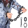 thumbnail image 4 of Happydeer 1 Set Halloween Prisoner Costume Chain Props Death Plastic Chain Decoration Prisoner Costume Accessories Cosplay Props Halloween Masquerade Party Supplies (Type S), 4 of 13