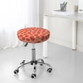 thumbnail image 4 of Uemuo Tomato Pattern Round Bar Stool Seat Covers Washable Stool Cushion Slipcover Elastic Bar Chair Covers-12 inch, 4 of 7