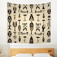 thumbnail image 4 of Dot Circle Bohemia Durable Tapestries - Modern Beige Bassrelief Aesthetic Tapestry Beautiful Boho Washable Tapestry Curtain - for Dorm Living Room House Home 51x59 Inches, 4 of 5