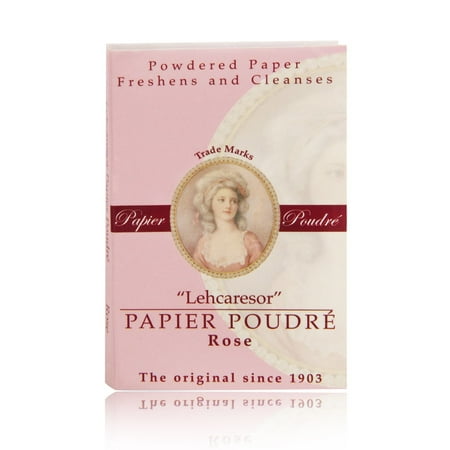 Oil Blotting Rice Papers - Papier Poudre Oil Blotting Papers - Rose 1 Booklet (65 Sheets)