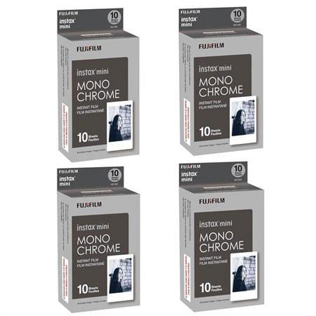 instax mini Monochrome Instant Film  4 x Packs  (40 Exposures)