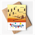thumbnail image 1 of Camel Desert Along the Way to the Silk Road Map Wedding Cards Congratulations Greeting Envelopes, 1 of 3