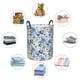 thumbnail image 4 of Balery Blue Paisley Cesta de ropa redonda con asas, impermeable, independiente, para ropa, juguetes, dormitorio y familia-Medium, 4 of 6