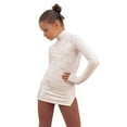 thumbnail image 3 of IceDress Figure Skating Dress - Thermal - Super Star (White with Rhinestones), 3 of 4