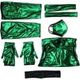 thumbnail image 5 of Women's Jade Green Kombat Jumpsuit Ninja Fighter Suit Full Outfit, 5 of 7